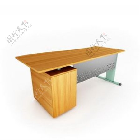 办公家具办公桌3d模型办公桌138