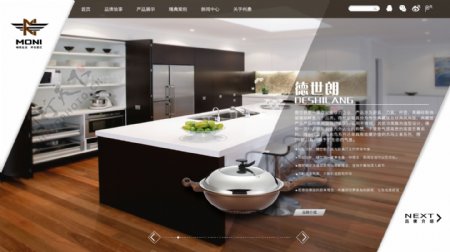 德世朗品牌网页设计网页模板
