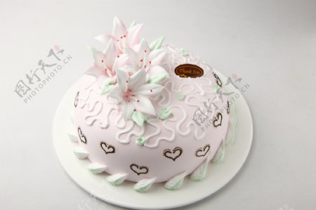 生日蛋糕大百合