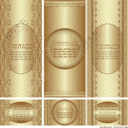 古典欧式花纹金色花纹边框图片