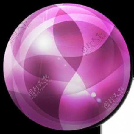 超眩的幻彩圆球透明png2