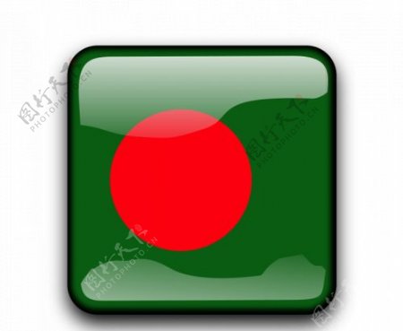 孟加拉国旗按钮