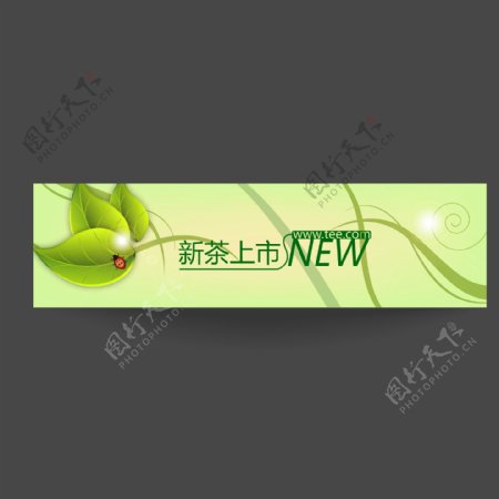 绿茶网页标头设计