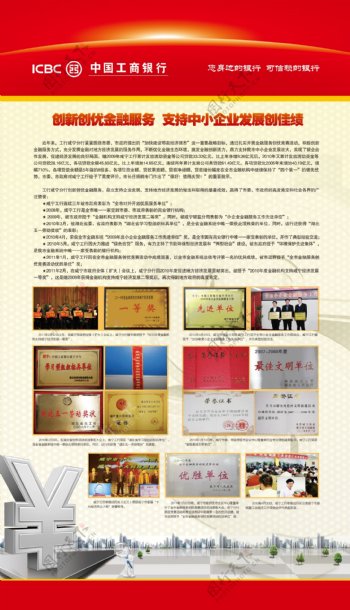 中国工商银行展板图片