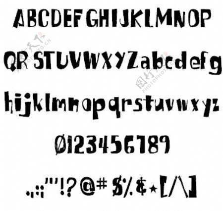 spongefont角柱型字体