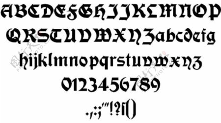 moderneschwabacher字体