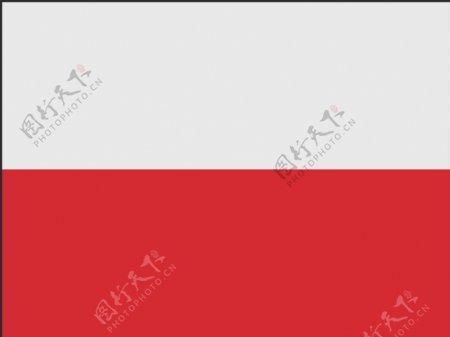 矢量波兰国旗