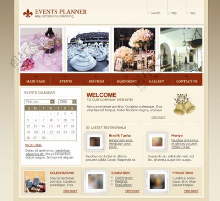 国外婚庆首饰酷站网页设计图片