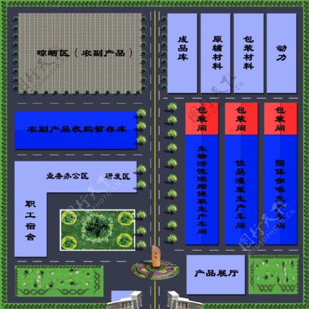 厂区规划图图片