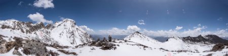 墨尔多神山高清全景照片图片