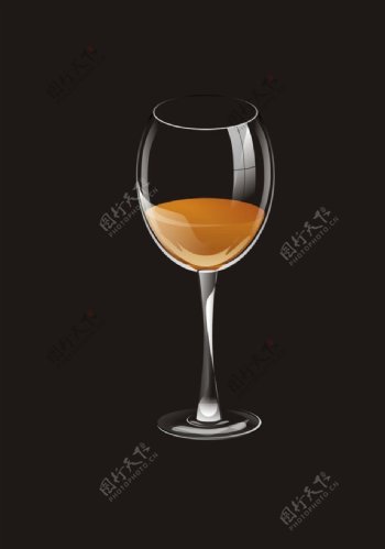 橙汁玻璃杯图片