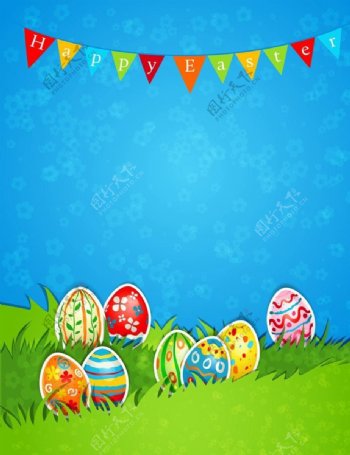 复活节节日彩蛋设计图片