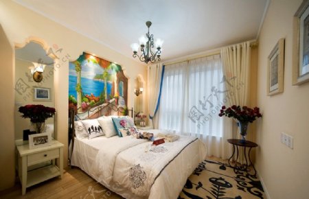 地中海风格卧室图片