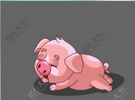 可怜的小猪flash动画素材