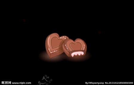 心形巧克力动画素材