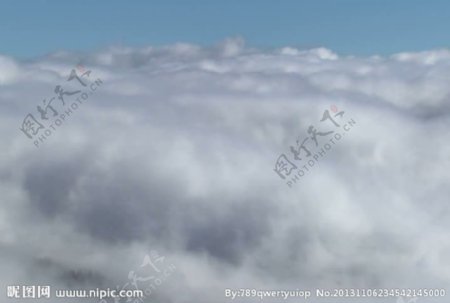 蓝天白云背景视频素材