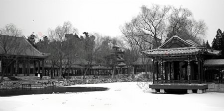 冬天颐和园图片
