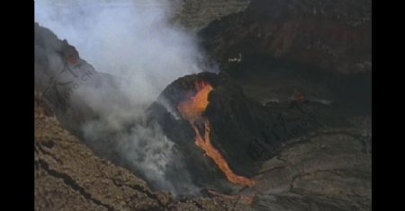 自然火山岩浆