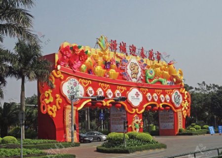 迎春花市图片