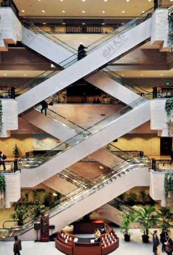上海博物馆大厅楼梯图片