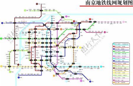 南京地铁线路图图片