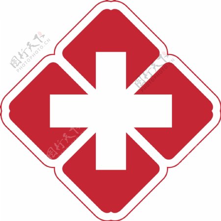 医院矢量红十字图标图片