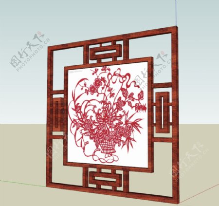 中式花框图片