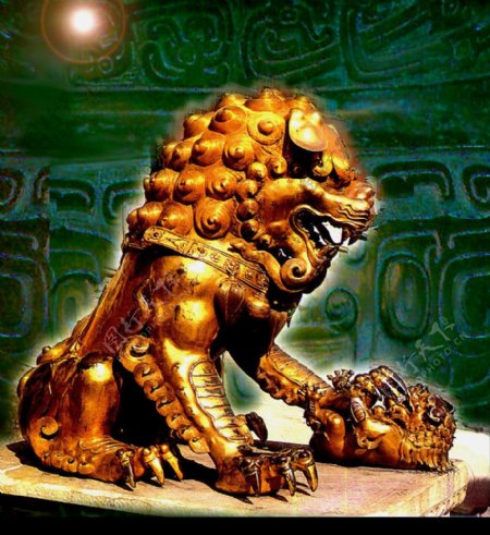 青铜狮子图片