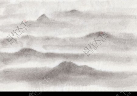 黄山云海山水画图片