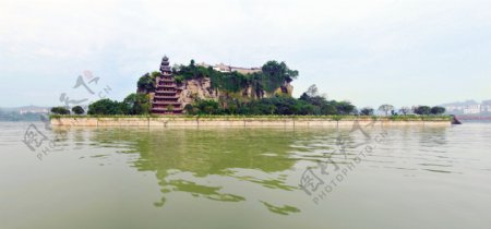 江上盆景图片