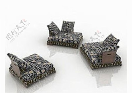 欧式沙发3D模型素材2图片