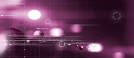 紫色梦幻科技空间背景图片