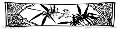 民间艺术竹子鸟图片