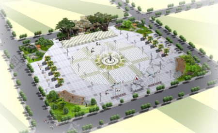 广场景观规划设计图片