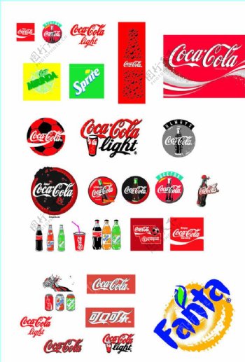 可口可乐标志素材图片