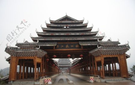 三江县风雨桥图片