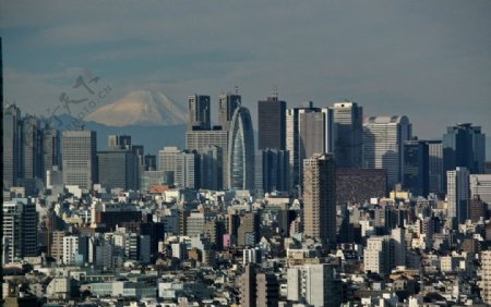 东京高楼建筑群图片