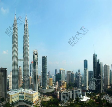 马来西亚吉隆坡双子塔图片