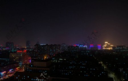 北京莲花桥夜景图片