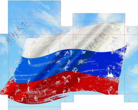 俄罗斯国旗包装盒图片