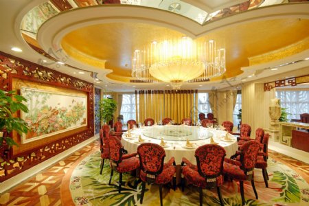 富丽堂皇的酒店内景图片