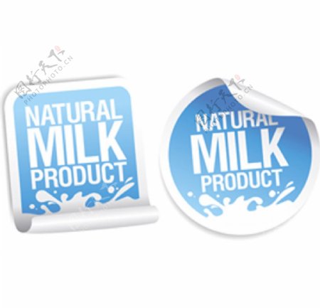 牛奶标签图片