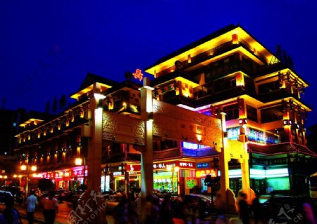 长沙坡子街夜景图片