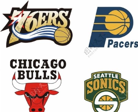 NBA球队标志图片