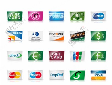 信用卡常用标识图片