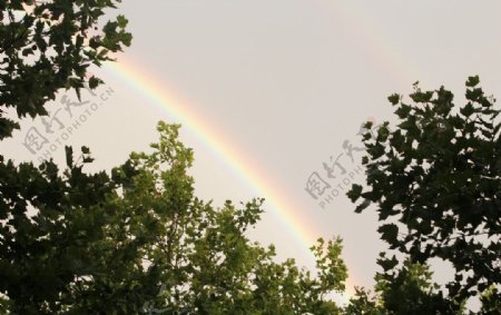 雨后双彩虹图片