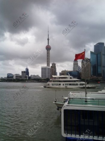 上海江滩东方明珠图片