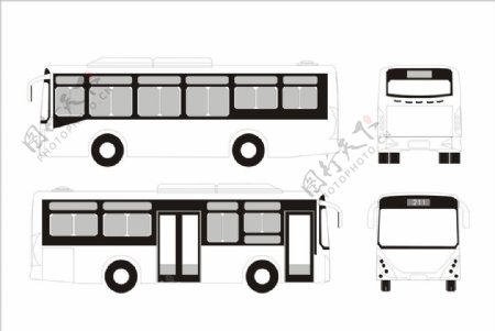 公交车体设计模板图片