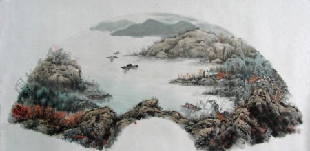 文波太湖小景图图片