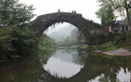 雅安上里古镇二仙桥图片